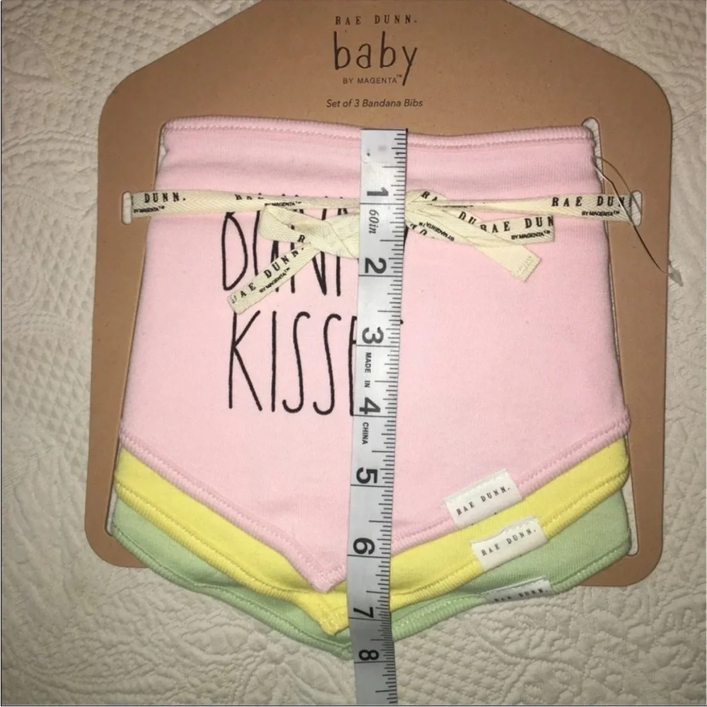 Rae Dunn Baby Girl Bibs Easter NWT